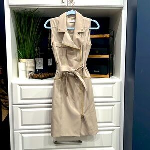 Calvin Klein Dress Tan/ Kaki size 8 Like new great condition